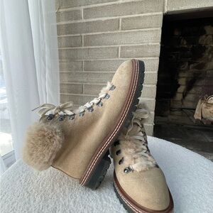 Kate Spade Rosalie faux fur trimmed Boots